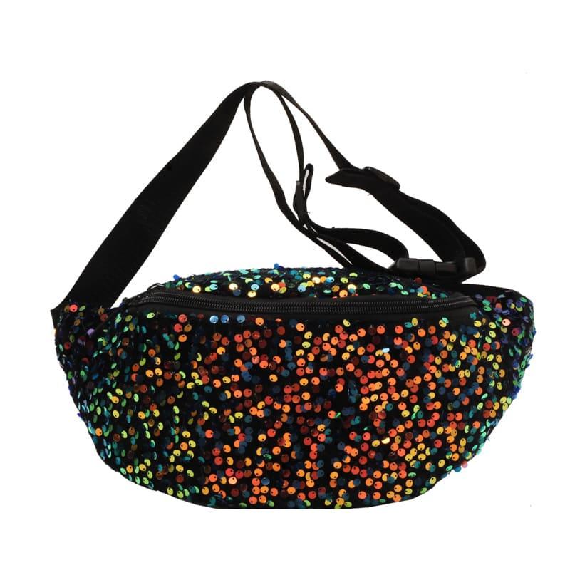 Bauchtasche aus Pailletten für Damen sac banane sequin femme