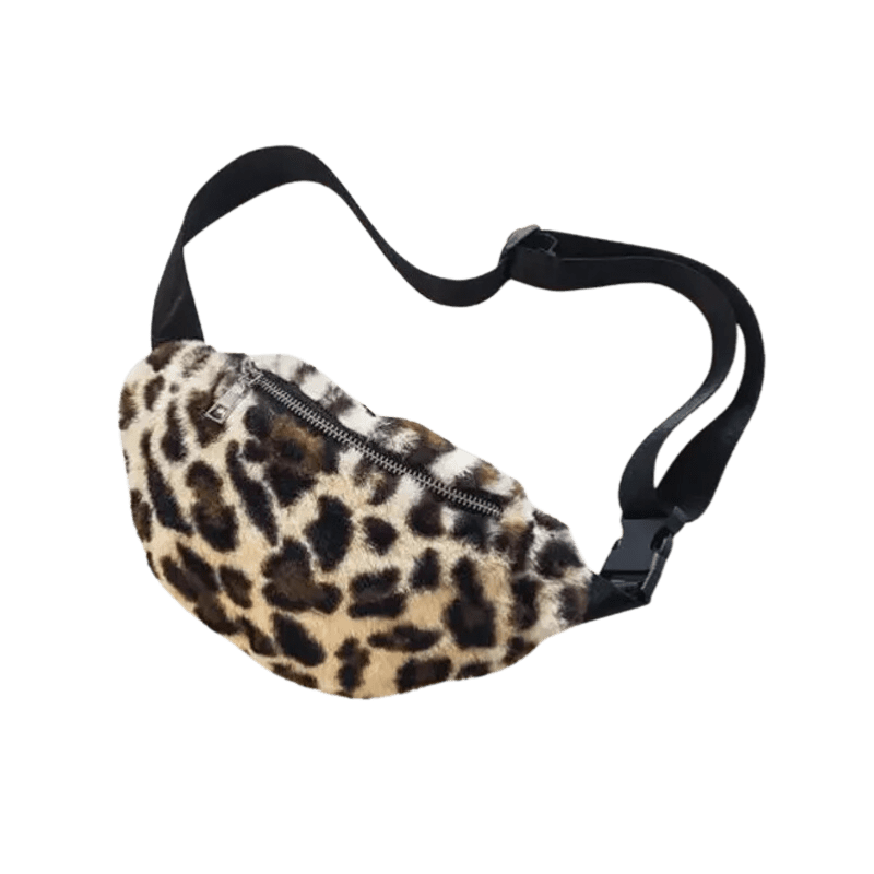 Bauchtasche Leopardenfell sac banane leopard fourrure