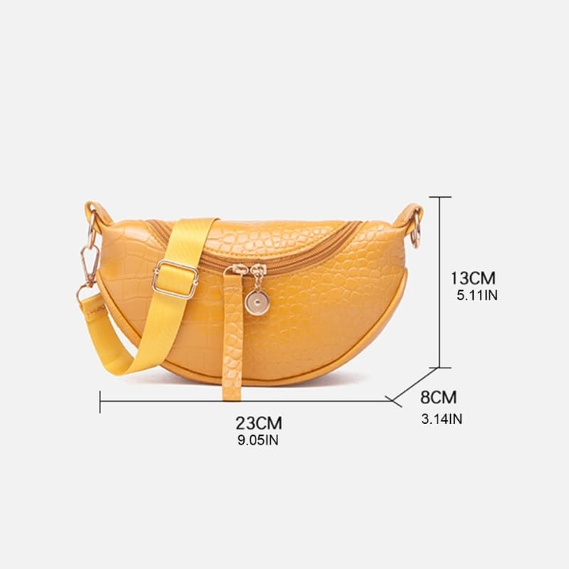 taille sac banane croco