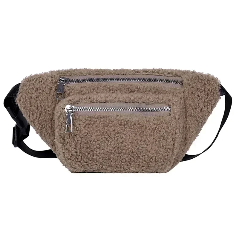Bauchtasche kunstfell sac banane mouton