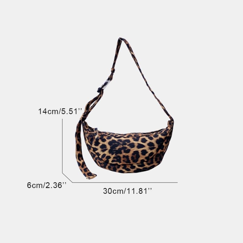 taille sac bandouliere leopard femme